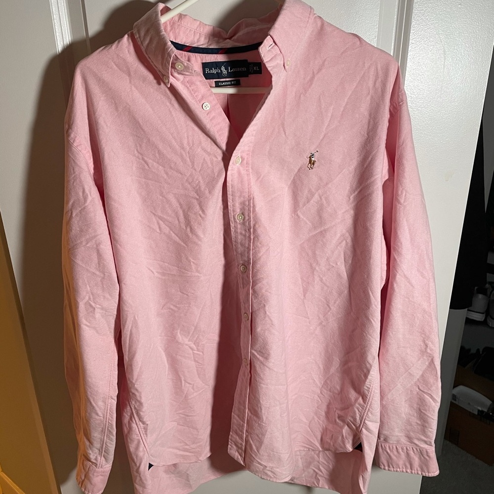 Ralph Lauren xl Oxford pink button down